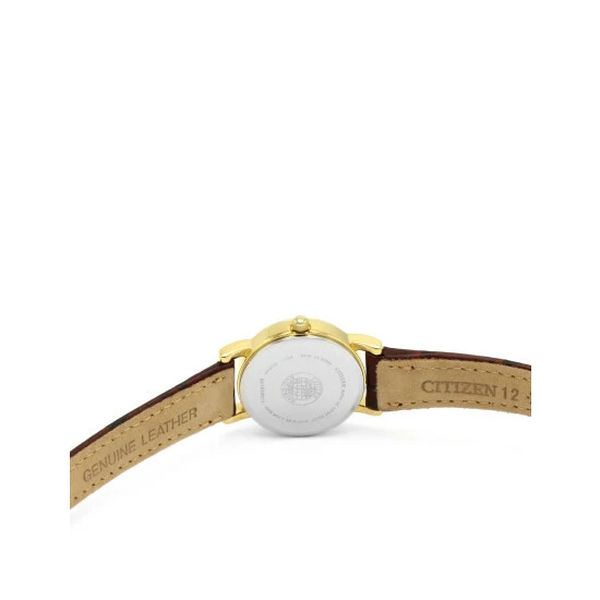 Citizen Classic Eco-Drive Brown Leather Watch Women Brown Mix 6 Citizen Classic Eco-Drive Brown Leather Watch Women Brown Mix - Image 4