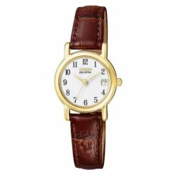 Citizen Classic Eco-Drive Brown Leather Watch Women Brown Mix 17 Citizen Classic Eco-Drive Brown Leather Watch Women Brown Mix -Casio Shop unnamed file 1779
