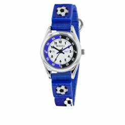Tikkers Football Watch Gift Set Kids Blue Mix