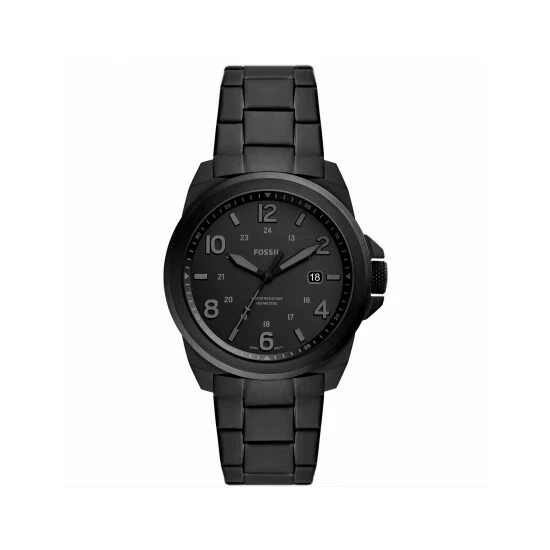 Fossil Bronson Black Stainless Steel Watch Men 5 Fossil Bronson Black Stainless Steel Watch Men - Image 3