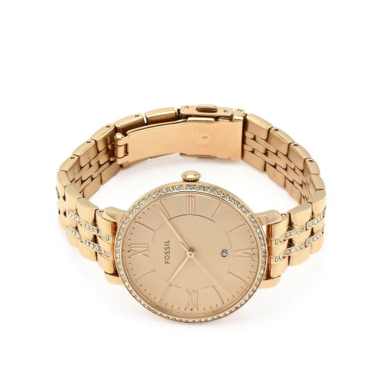 Fossil Jacqueline Rose Gold Plated Bracelet Watch Women Copper Rose 3 Fossil Jacqueline Rose Gold Plated Bracelet Watch Women Copper Rose