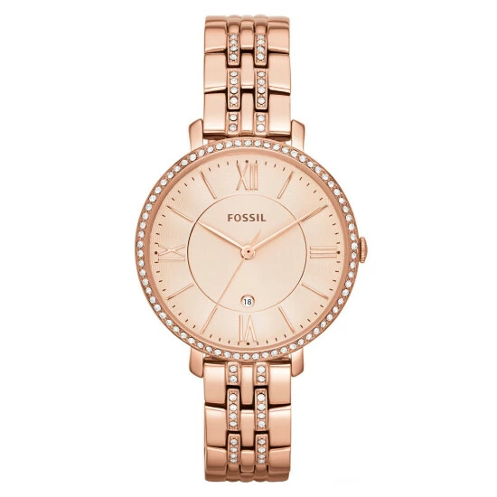 Fossil Jacqueline Rose Gold Plated Bracelet Watch Women Copper Rose 9 Fossil Jacqueline Rose Gold Plated Bracelet Watch Women Copper Rose - Image 7