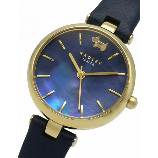 Radley Navy Leather Analogue Quartz Watch Women Dark Blue Mix 6 Radley Navy Leather Analogue Quartz Watch Women Dark Blue Mix - Image 4