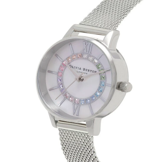 Olivia Burton Rainbow Sparkle Wonderland Silver Watch Women 3 Olivia Burton Rainbow Sparkle Wonderland Silver Watch Women