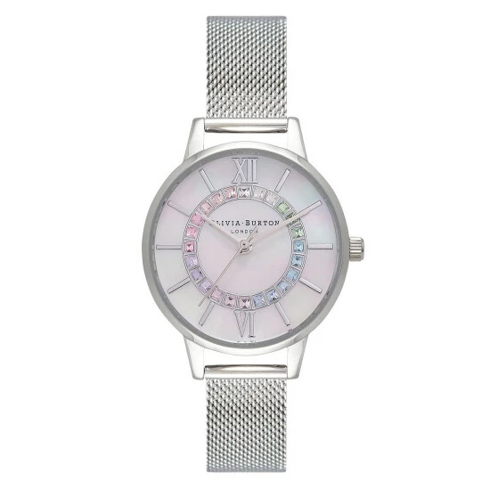 Olivia Burton Rainbow Sparkle Wonderland Silver Watch Women 5 Olivia Burton Rainbow Sparkle Wonderland Silver Watch Women - Image 3