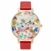 Olivia Burton Pop Art Red Leather And Stainless Steel Bracelet Watch Women -Casio Shop unnamed file 1866