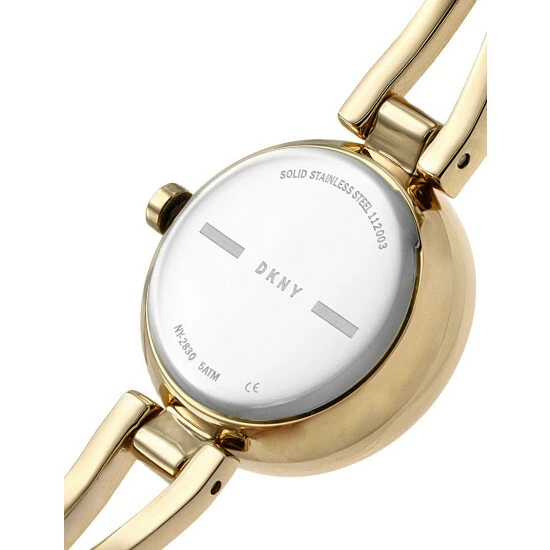 DKNY Crosswalk Gold Tone Bracelet Watch Women 4 DKNY Crosswalk Gold Tone Bracelet Watch Women - Image 2