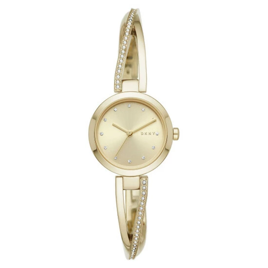 DKNY Crosswalk Gold Tone Bracelet Watch Women 5 DKNY Crosswalk Gold Tone Bracelet Watch Women - Image 3