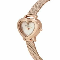 Olivia Burton Mini Heart Rose Gold Watch Women Golden Rose