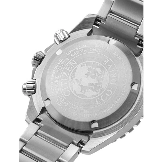 Citizen Promaster Diver's Stainless Steel Chronograph Watch Men Blue Mix 4 Citizen Promaster Diver's Stainless Steel Chronograph Watch Men Blue Mix - Image 2