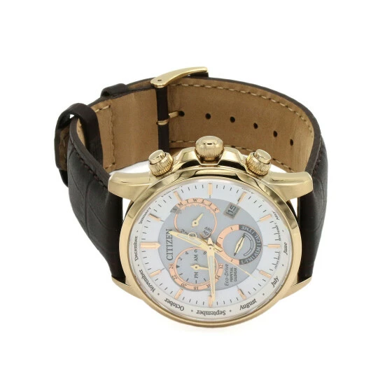 Citizen Calibre 8700 Eco-Drive Leather Watch Men Brown Mix 3 Citizen Calibre 8700 Eco-Drive Leather Watch Men Brown Mix