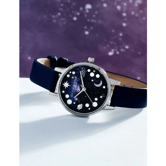 Olivia Burton Celestial Blue Leather Watch Women 3 Olivia Burton Celestial Blue Leather Watch Women