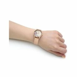 Radley Champagne Leather Watch Women Light Pink Mix