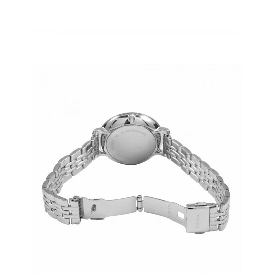 Fossil Jacqueline Analogue Quartz Watch Women Silver 4 Fossil Jacqueline Analogue Quartz Watch Women Silver - Image 2