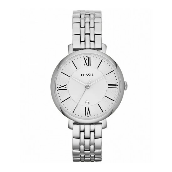 Fossil Jacqueline Analogue Quartz Watch Women Silver 5 Fossil Jacqueline Analogue Quartz Watch Women Silver - Image 3