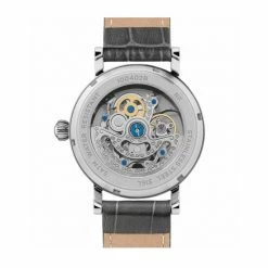 Ingersoll Herald Grey Leather Automatic Watch Men Grey Mix