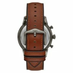 Fossil Townsman Brown Leather Watch Men Brown Mix