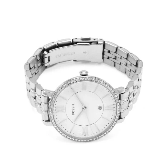 Fossil Jacqueline Analogue Quartz Watch Women Silver Mix 3 Fossil Jacqueline Analogue Quartz Watch Women Silver Mix