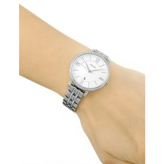 Fossil Jacqueline Analogue Quartz Watch Women Silver Mix 7 Fossil Jacqueline Analogue Quartz Watch Women Silver Mix - Image 5