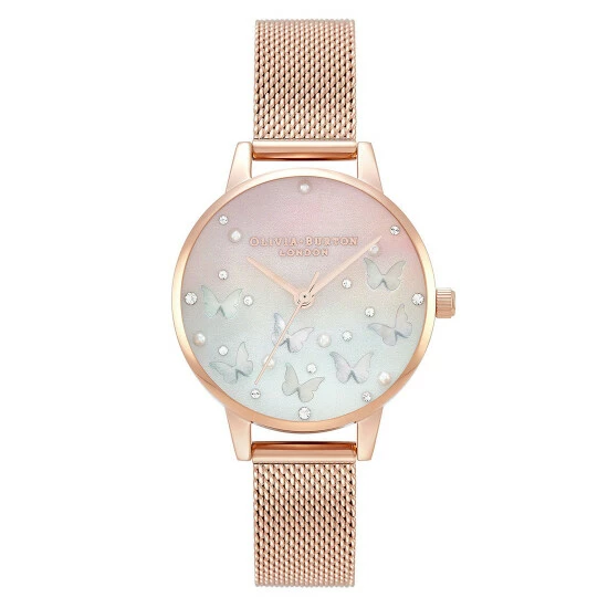 Olivia Burton Blush Butterfly Gold Quartz Watch Women Golden Rose 5 Olivia Burton Blush Butterfly Gold Quartz Watch Women Golden Rose - Image 3