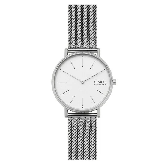 Skagen Signatur Classic Mesh Stainless Steel Watch Women Silver 5 Skagen Signatur Classic Mesh Stainless Steel Watch Women Silver - Image 3