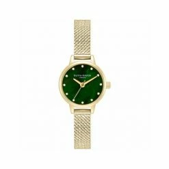 Olivia Burton Gold Stainless Steel Watch Women Green -Casio Shop unnamed file 204