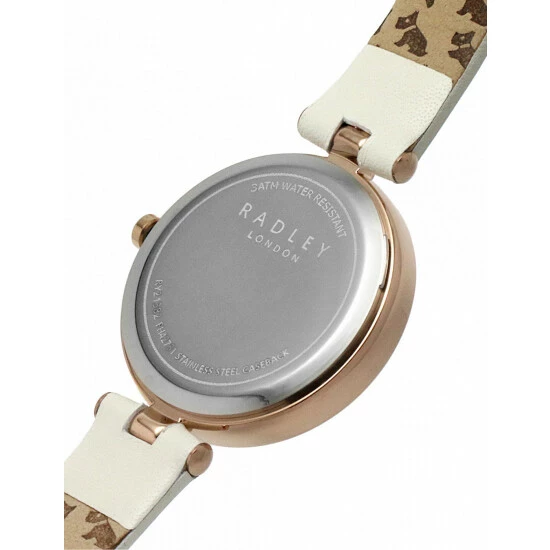 Radley Grey Leather Watch Women White Mix 6 Radley Grey Leather Watch Women White Mix - Image 4