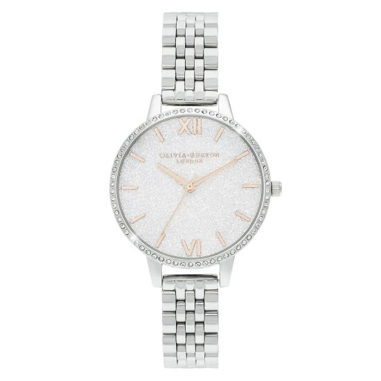 Olivia Burton Abstract Florals Silver Quartz Watch Women Silver Mix 6 Olivia Burton Abstract Florals Silver Quartz Watch Women Silver Mix - Image 4