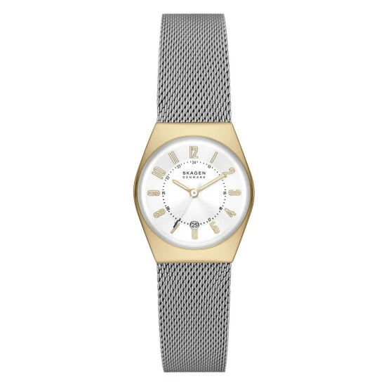 Skagen Grenen Silver Stainless Steel Watch Women Grey Mix 6 Skagen Grenen Silver Stainless Steel Watch Women Grey Mix - Image 4