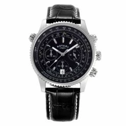 Rotary Hero Black Leather Chronograph Watch Men Black Mix -Casio Shop unnamed file 2112