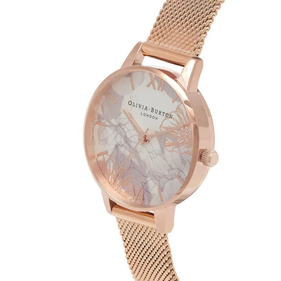 Olivia Burton Abstract Florals Rose Gold Quartz Watch Women Golden Rose 3 Olivia Burton Abstract Florals Rose Gold Quartz Watch Women Golden Rose