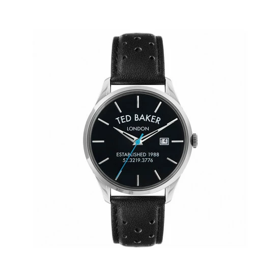 Ted Baker Leytonn Brogue Black Leather Watch Men 5 Ted Baker Leytonn Brogue Black Leather Watch Men - Image 3