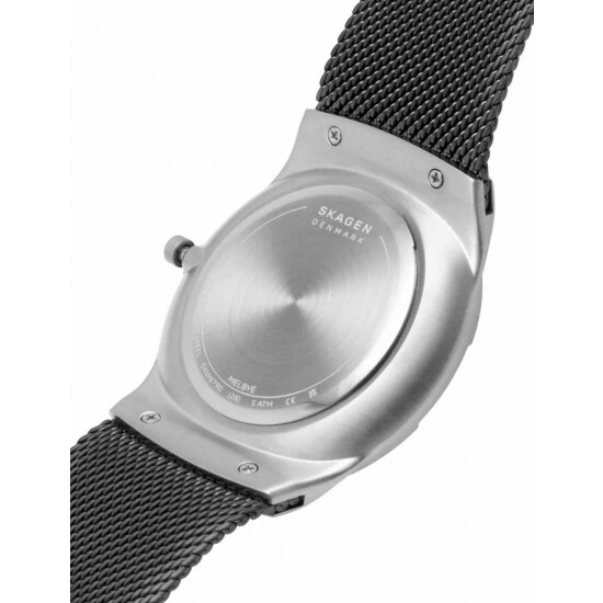 Skagen Melbye Silver Stainless Steel Watch Men Grey Mix 6 Skagen Melbye Silver Stainless Steel Watch Men Grey Mix - Image 4