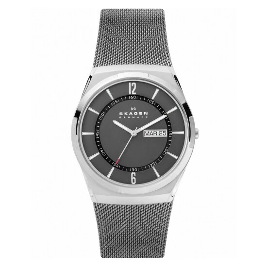 Skagen Melbye Silver Stainless Steel Watch Men Grey Mix 10 Skagen Melbye Silver Stainless Steel Watch Men Grey Mix - Image 8