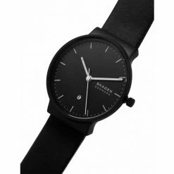 Skagen Anchor Black Leather Quartz Watch Men Black Mix -Casio Shop unnamed file 2212
