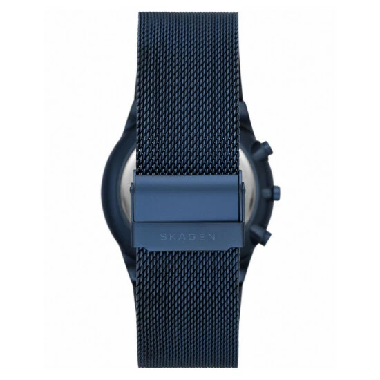 Skagen Stainless Steel Blue Chronograph Quartz Watch Men Blue Mix 8 Skagen Stainless Steel Blue Chronograph Quartz Watch Men Blue Mix - Image 6