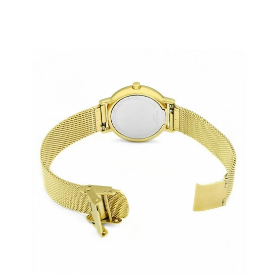 Skagen Signatur Classic Mesh Bracelet Watch Women Gold Mix 3 Skagen Signatur Classic Mesh Bracelet Watch Women Gold Mix - Image 2