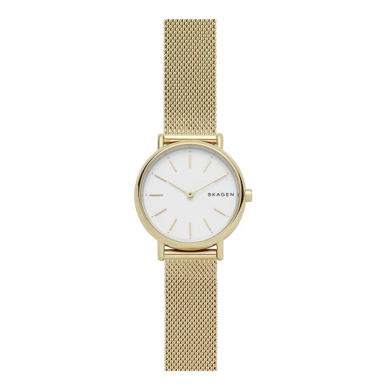 Skagen Signatur Classic Mesh Bracelet Watch Women Gold Mix 4 Skagen Signatur Classic Mesh Bracelet Watch Women Gold Mix - Image 3