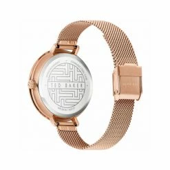 Ted Baker Ammy Floral Rose Gold Watch Women Black