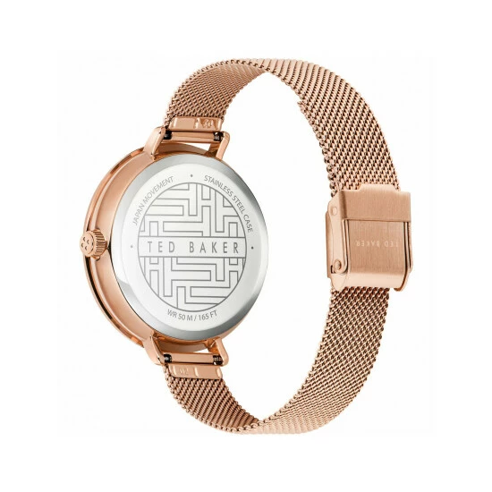 Ted Baker Ammy Floral Rose Gold Watch Women Black 3 Ted Baker Ammy Floral Rose Gold Watch Women Black