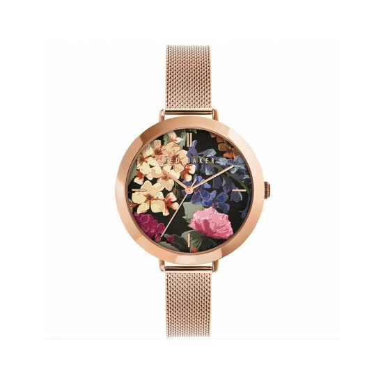 Ted Baker Ammy Floral Rose Gold Watch Women Black 9 Ted Baker Ammy Floral Rose Gold Watch Women Black - Image 7