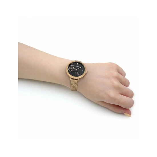 Ted Baker Ammy Hearts Gold Watch Women Black 4 Ted Baker Ammy Hearts Gold Watch Women Black - Image 2
