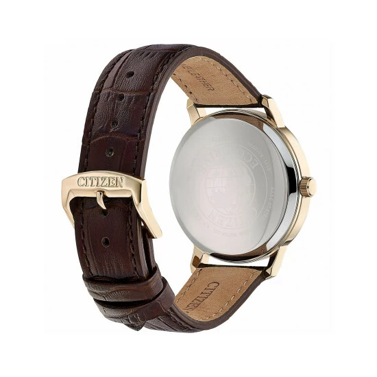 Citizen Classic Leather Watch Men Gold 3 Citizen Classic Leather Watch Men Gold