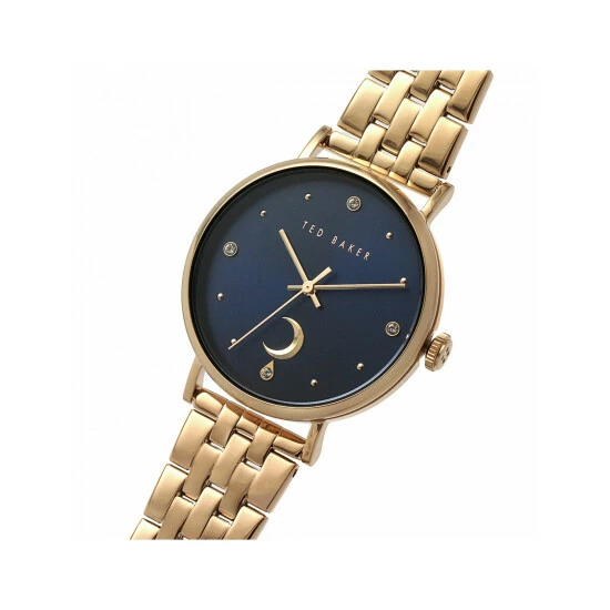 Ted Baker Phylipa Moon Gold Watch Women Blue 6 Ted Baker Phylipa Moon Gold Watch Women Blue - Image 4