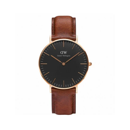 Daniel Wellington St Mawes Brown Leather Watch Women Black 5 Daniel Wellington St Mawes Brown Leather Watch Women Black - Image 3