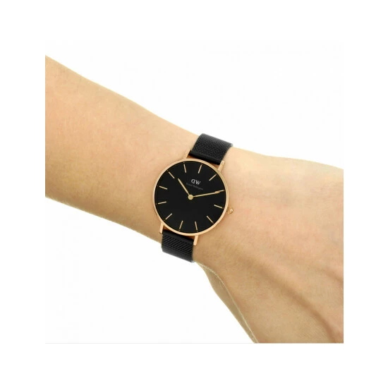 Daniel Wellington Petite Ashfield Black Stainless Steel Watch Women 7 Daniel Wellington Petite Ashfield Black Stainless Steel Watch Women - Image 5