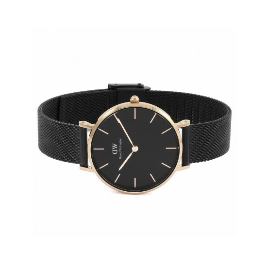 Daniel Wellington Petite Ashfield Black Stainless Steel Watch Women 8 Daniel Wellington Petite Ashfield Black Stainless Steel Watch Women - Image 6