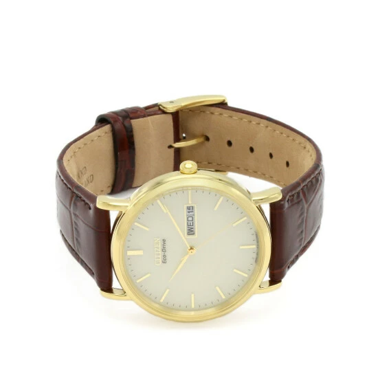 Citizen Citzen Eco-Drive Classic Brown Leather Watch Men Dark Brown Mix 3 Citizen Citzen Eco-Drive Classic Brown Leather Watch Men Dark Brown Mix