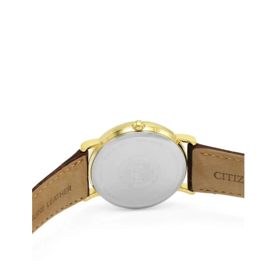 Citizen Citzen Eco-Drive Classic Brown Leather Watch Men Dark Brown Mix 4 Citizen Citzen Eco-Drive Classic Brown Leather Watch Men Dark Brown Mix - Image 2