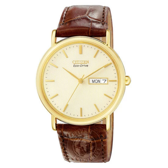 Citizen Citzen Eco-Drive Classic Brown Leather Watch Men Dark Brown Mix 8 Citizen Citzen Eco-Drive Classic Brown Leather Watch Men Dark Brown Mix - Image 6